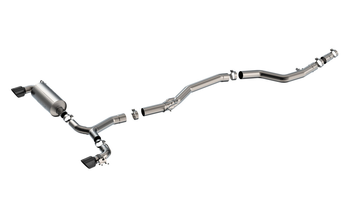 Borla ATAK Cat-Back Exhaust System w/ Black Chrome Tips 2020-2025 Toyota GR Supra