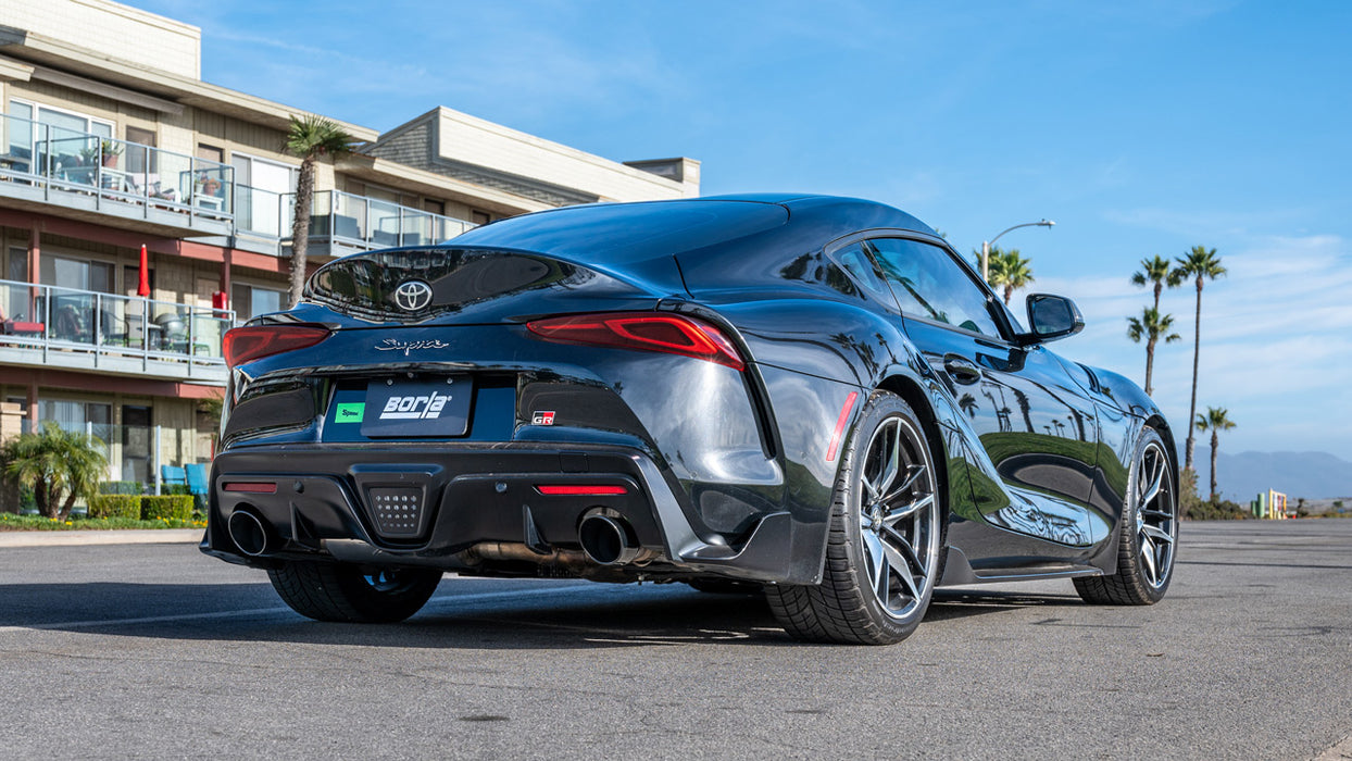 Borla ATAK Cat-Back Exhaust System w/ Black Chrome Tips 2020-2025 Toyota GR Supra