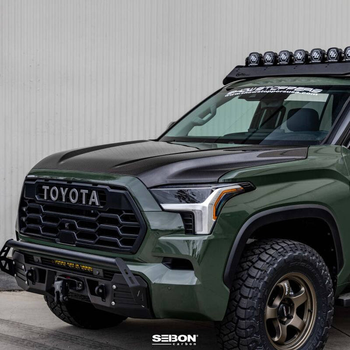 Seibon OE Style Carbon Fiber Hood 2022-2025 Toyota Tundra
