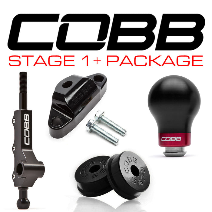 Cobb Stage 1+ Drivetrain Package w/ Tall Weighted Shift Knob 2002-2007 Subaru WRX 5MT w/Factory Short Shift