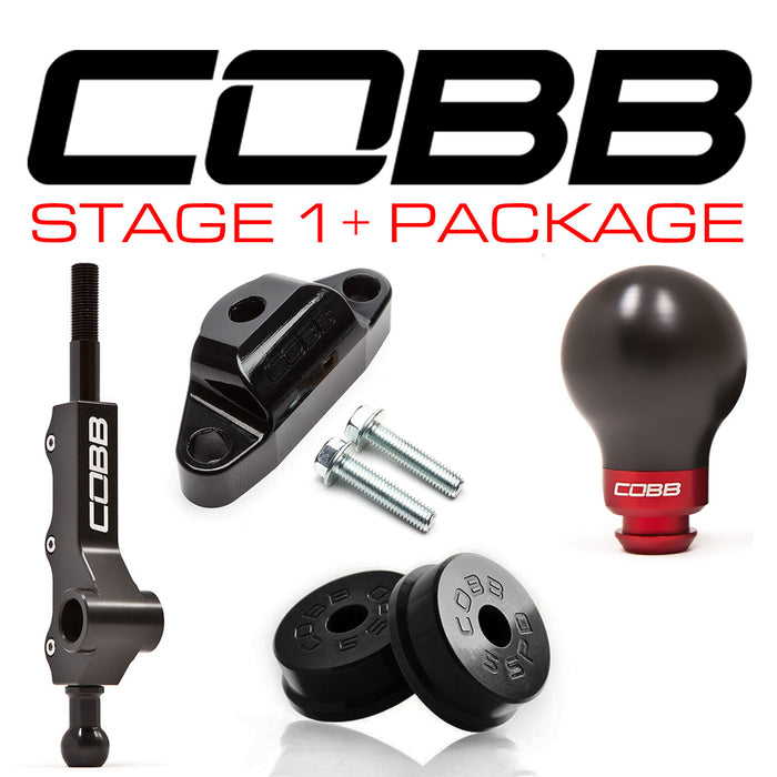 Cobb Stage 1+ Drivetrain Package w/ White/Red Shift Knob 2002-2007 Subaru WRX 5MT w/Factory Short Shift