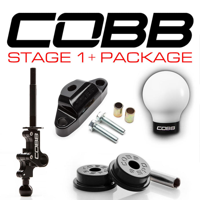 Cobb Stage 1+ Drivetrain Package w/ White and Black Shift Knob 2004-2021 STI
