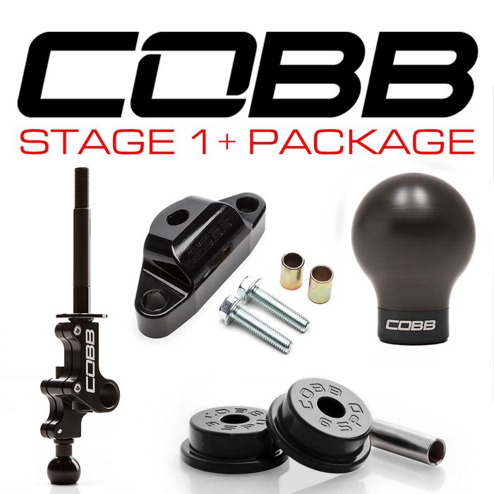 Cobb Stage 1+ Drivetrain Package w/ Black Shift Knob 2004-2021 STI