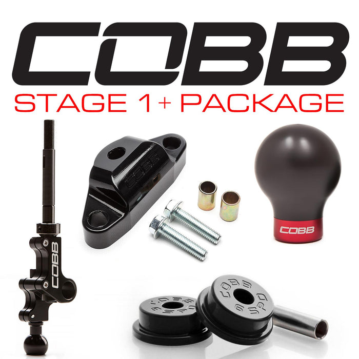 Cobb Stage 1+ Drivetrain Package w/ White/Black Shift Knob 2007-2009 Subaru LGT Spec B 6 Speed