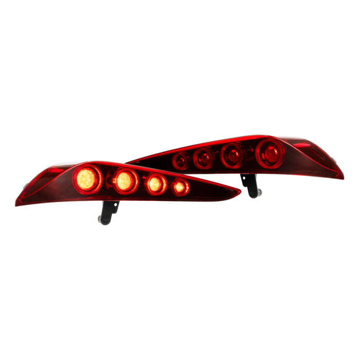 XB LED Tail Lights: Toyota Supra (20+ / Red Lens / Set)
