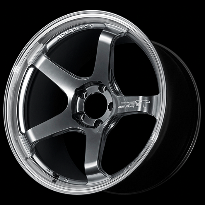 Advan GT Beyond 17X7.0 / +45 Offset / 4-100 BC / +45mm Bore / Machining & Hyper Platinum Black
