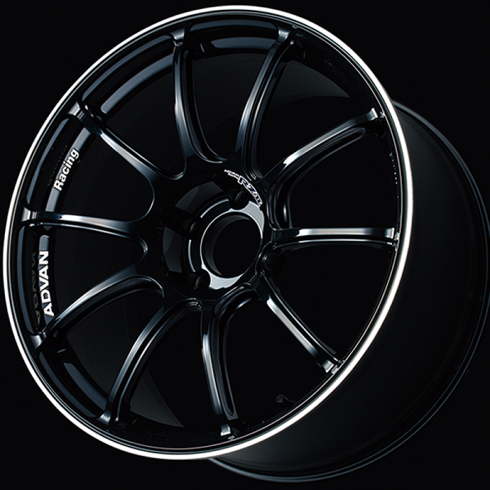 Advan RZII 17x7.5 / +48 Offset / 5-114.3 / 73mm Bore / Racing Gloss Black & Ring