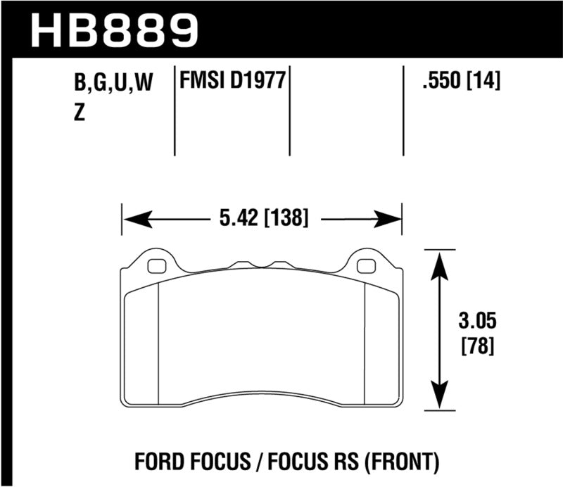 Hawk HP Plus Track Only Ferro-Carbon Brake Pads — Envision Tuning