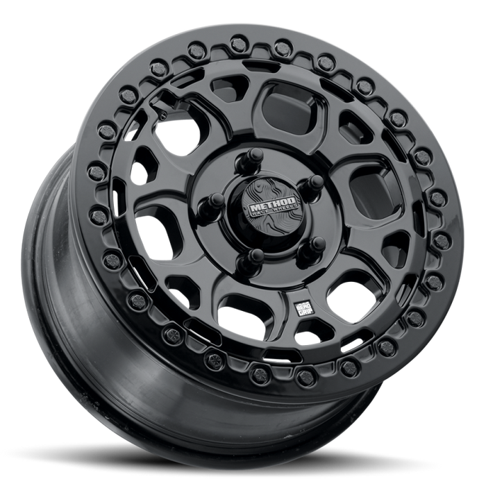 Method MR416 Beadlock 15x7 / 6x5.5 / 74mm Offset / 78.30mm Bore - Gloss Black Wheel