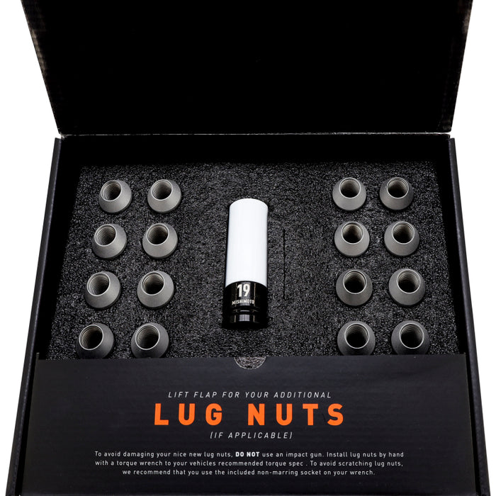 Mishimoto Steel Locking Lug Nuts M14x1.5 20pc Set Silver