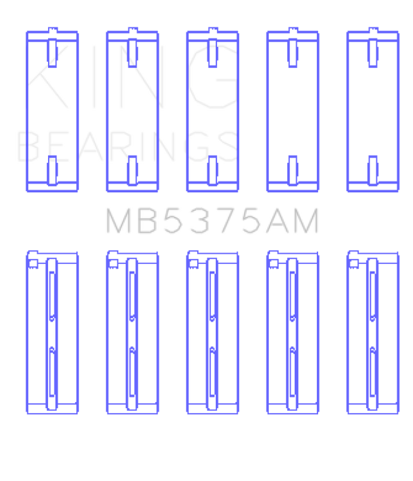 King Engine Bearings Toyota 2ZZGE Crankshaft Main Bearing Set