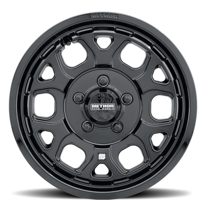 Method MR416 Bead Grip 15x7 / 6x5.5 / 74mm Offset / 78.30mm CB - Gloss Black Wheel