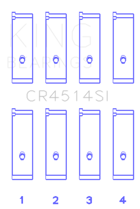 King Engine Bearings Toyota 1AZFE/2AZFE Rod Bearing Set - Size STD