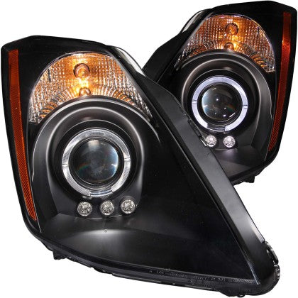 ANZO Halo Black Projector Headlights 2003-2005 Nissan 350Z (Halogen Models Only)