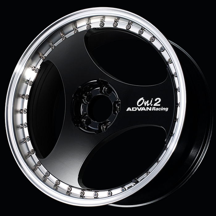 Advan ONI2 Progressive 20x9.5 / +25 Offset / 5-114.3 / 73mm Bore / Machining & Racing Gloss Black