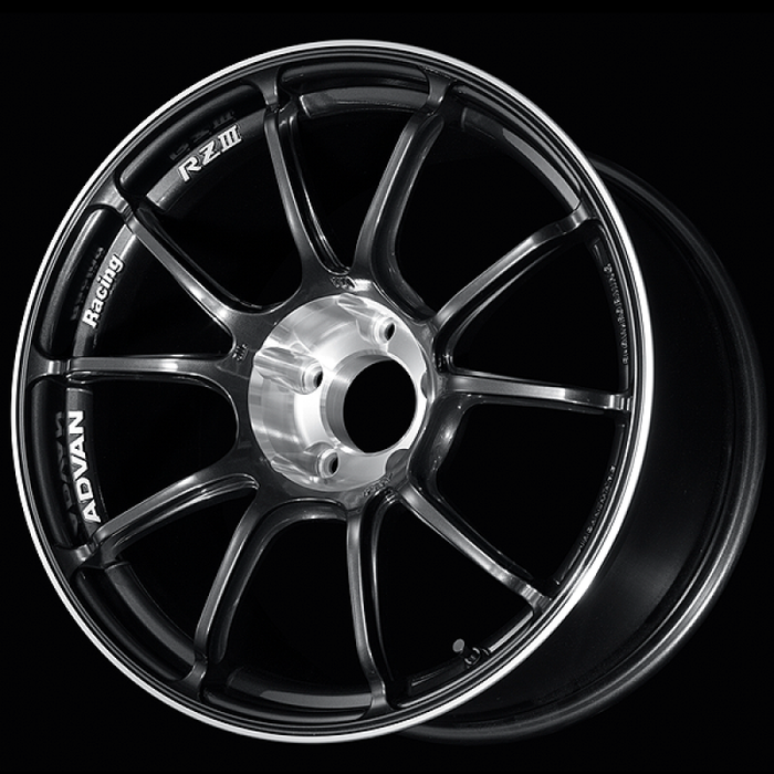 Advan RZIII 18x10.0 / +25 Offset / 5x114.3 BC / 73mm Bore / Black Gun Metallic & Diamond Cut