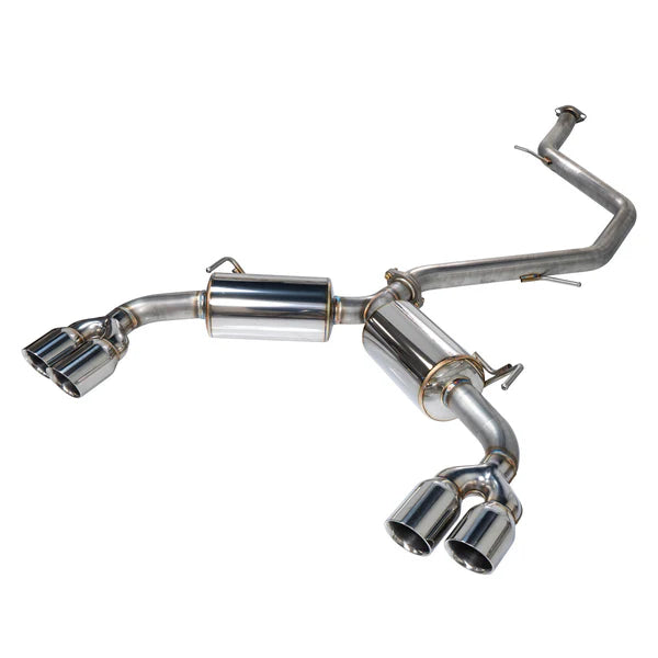 Remark 2019+ Toyota Corolla Hatchback Quad-Exit Cat-Back Exhaust Burnt Stainless Steel