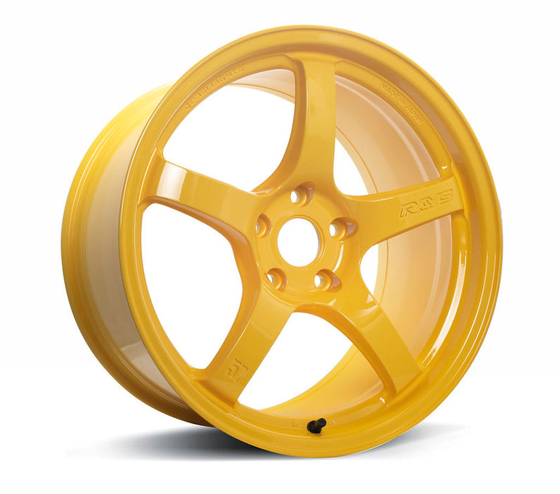 Gram Lights 57CR 18X9.5 22mm 5x114.3 Mach Yellow