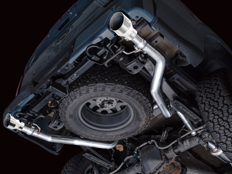 AWE Tuning 2021+ Ford F150 Tremor w/ Bumper Cutouts 0FG Non-Resonated Catback w/ Chrome Silver Tips