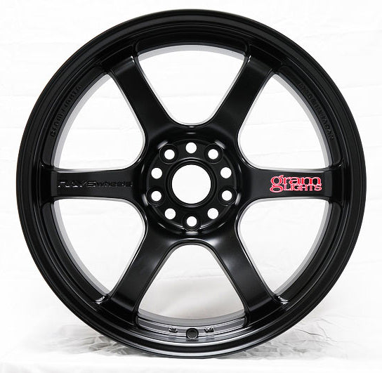 Gram Lights 57DR 17x9.0 38mm 5x100 Semi Gloss Black