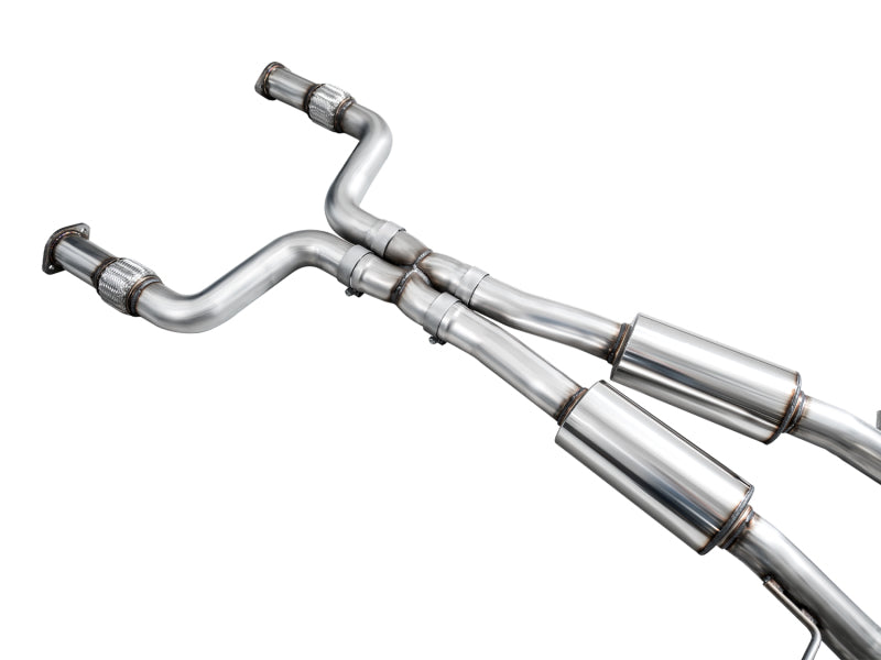 AWE Touring Edition Catback Exhaust System w/ Chrome Silver Tips  2023 Nissan Z RZ34 RWD