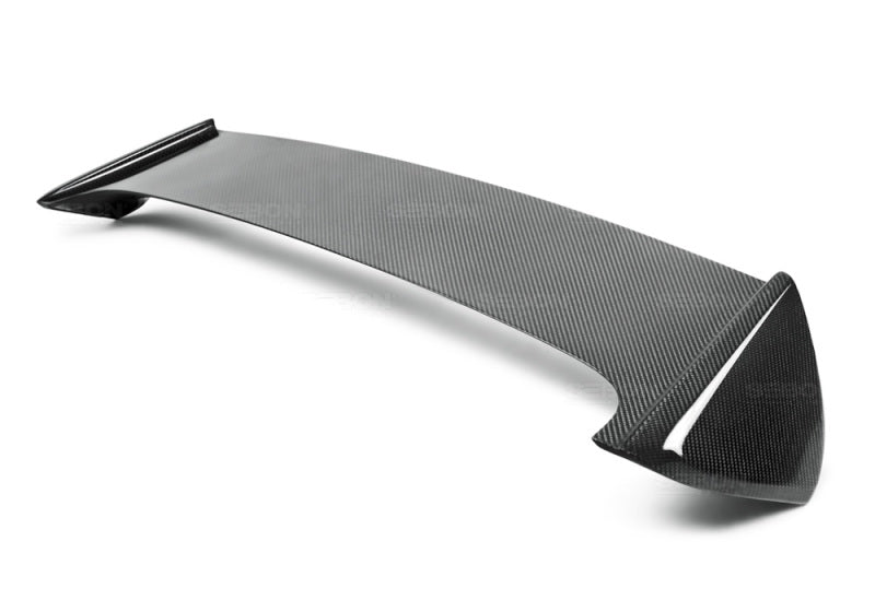 Seibon OEM-style Carbon Fiber Rear Spoiler w/ LED Cutout 2008-2014 Subaru WRX/STi Hatchback
