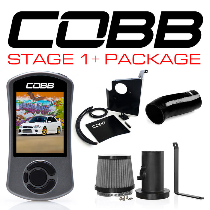 Cobb Stage 1+ Power Package w/ Black Intake 2002-2005 Subaru WRX