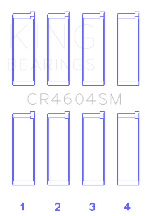 King Engine Bearings Ford 2.3L Duratec/Mazda L3-VDT MZR Turbo Con Rod Bearing Set