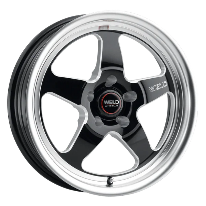 Weld S155 17x10 Ventura Drag 5x120 ET42 BS7.25 Gloss BLK MIL DIA 78.1