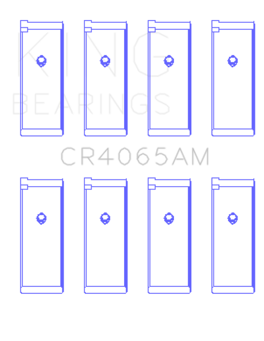 King 91-04 Nissan 146CI/2.4L KA24DE L4/89-97 146CI/2.4L KA24E L4 Rod Bearing Set - Size STD