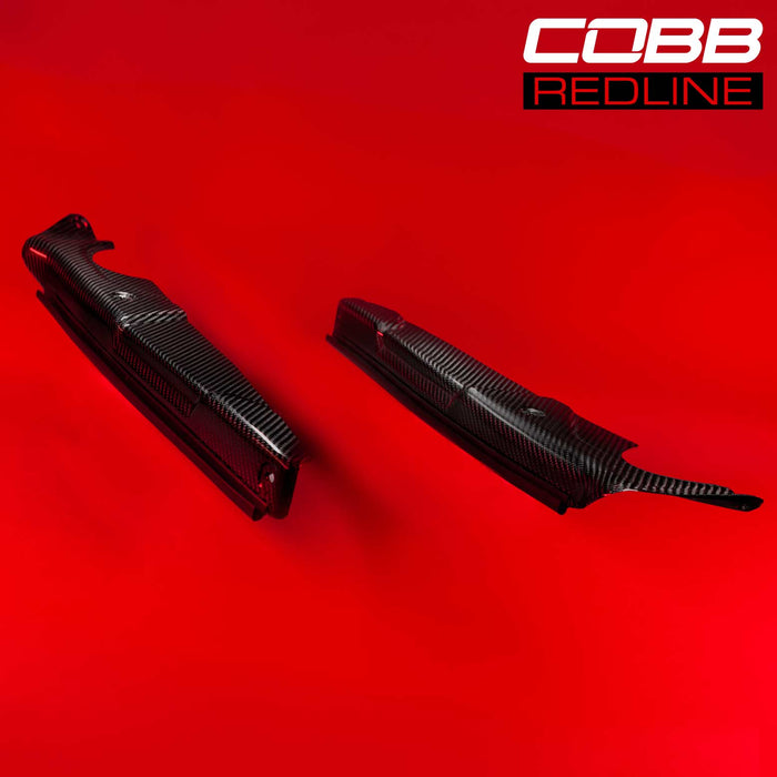 COBB Redline Gloss Carbon Fender Shrouds 2015-2021 Subaru WRX / STI