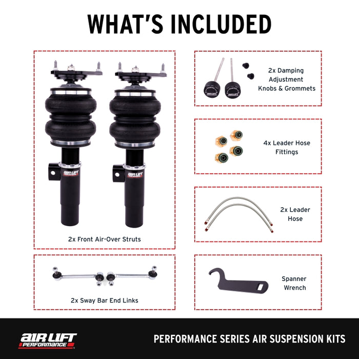 Air Lift 05-14 Audi A3 / 06-14 Volkswagen GTI Performance Front Kit
