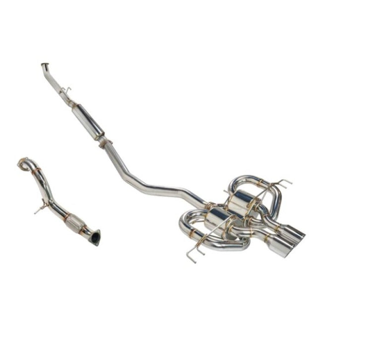 Remark Sports Touring Stainless Steel Catback Exhaust w/ Front Pipe 2017-2021 Honda Civic Type R FK8