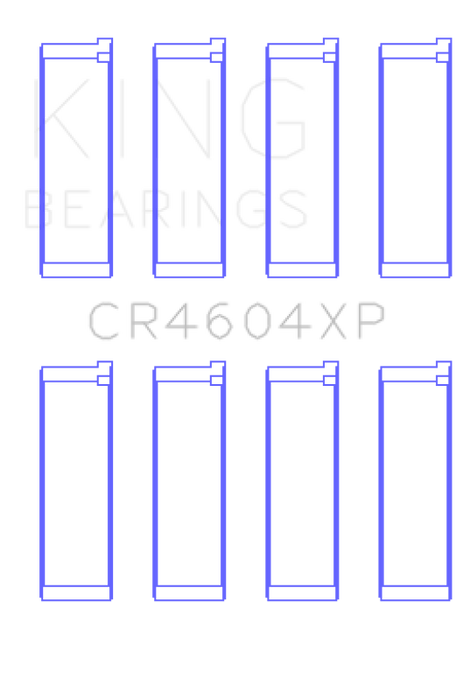 King 07-09 Mazdaspeed 3 L3-VDT MZR DISI (t) Duratec High Performance Rod Bearing Set - Size +0.25mm