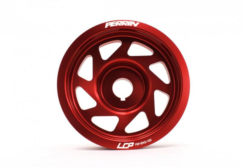 Perrin 93+ Impreza (WRX/STi) Crank Pulley - Red (w/AC)