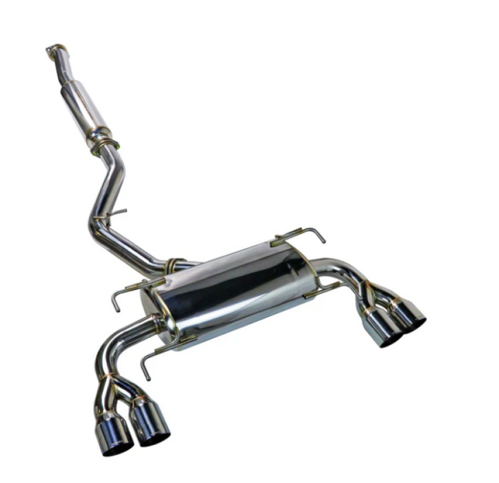 Remark 08-14 Subaru WRX STI GR Hatch Sports Touring Cat-Back Exhaust - Stainless Quad Tips