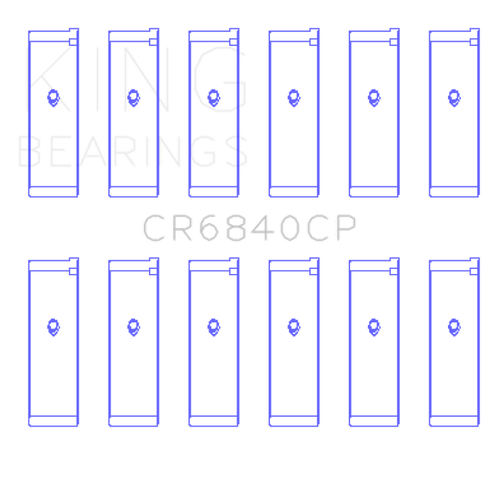King Engine Bearings 05-12 Nissan VQ40DE 6 Cyl Rod Bearing Set - Size STD