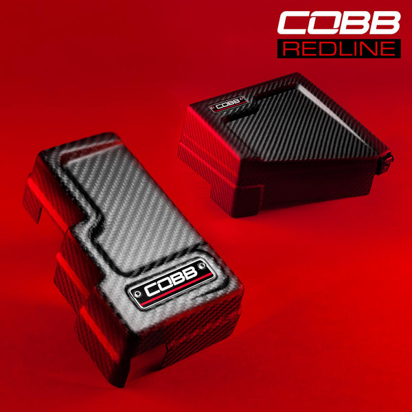 COBB Redline Matte Carbon Fiber Fuse Box Cover Kit 2022-2025 WRX
