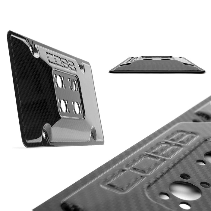 COBB Redline Carbon Fiber License Plate Relocation Mount 2015-2025 WRX / 2015-2021 STI / 2013-2025 BRZ/FRS/86/GR86