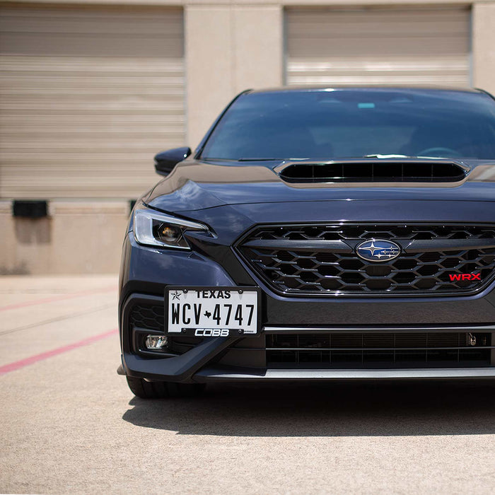 COBB Redline Carbon Fiber License Plate Relocation Mount 2015-2025 WRX / 2015-2021 STI / 2013-2025 BRZ/FRS/86/GR86