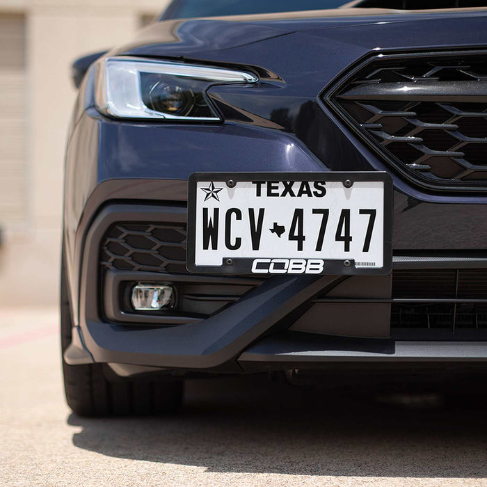 COBB Redline Carbon Fiber License Plate Relocation Mount 2015-2025 WRX / 2015-2021 STI / 2013-2025 BRZ/FRS/86/GR86