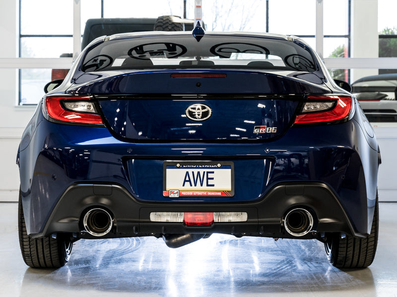 AWE Touring Edition Catback Exhaust w/ Chrome Silver Tips 2013-2024 BRZ / 2017-2021 Toyota 86 / 2022-2024 GR86