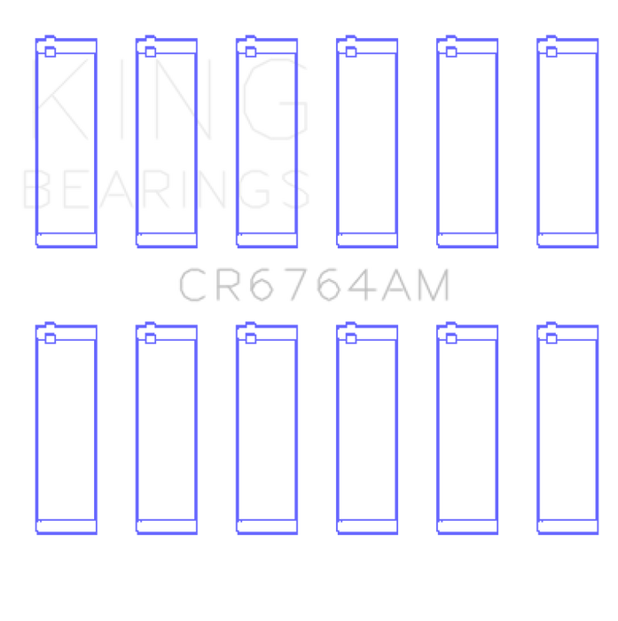 King Engine Bearings VW AES/AUE/ABV Connecting Rod Bearing Set (Set of 6) - Size STD