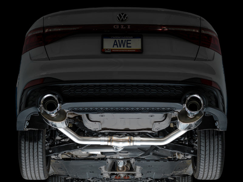 AWE 22-25 Volkswagen Jetta GLI Touring Edition Exhaust - Chrome Silver Tips