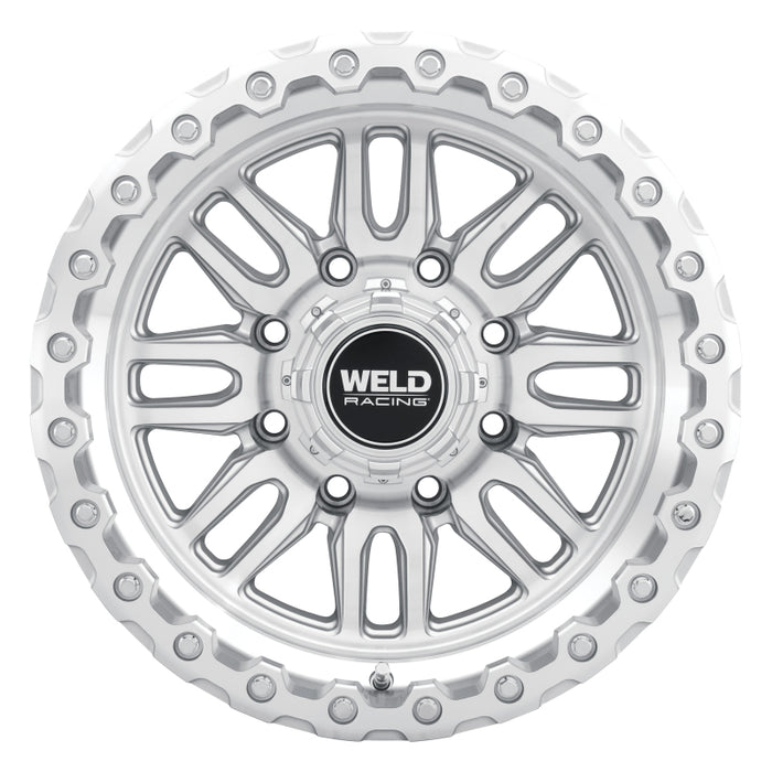 Weld Off-Road Swift 17x9in - 5x114.3 / 5x127 BP - ET-12 78.1mm CB Gloss Silver Machined Wheel & Ring