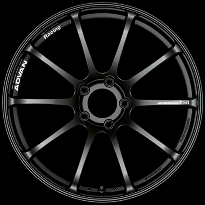 Advan RSII 17x8.0 / +48 Offset / 5-100 / 63mm Bore / Semi Gloss Black