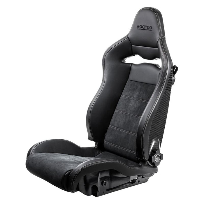 Sparco Seat SPX Special Edition Black/Grey w/ Matte Carbon Shell - Right