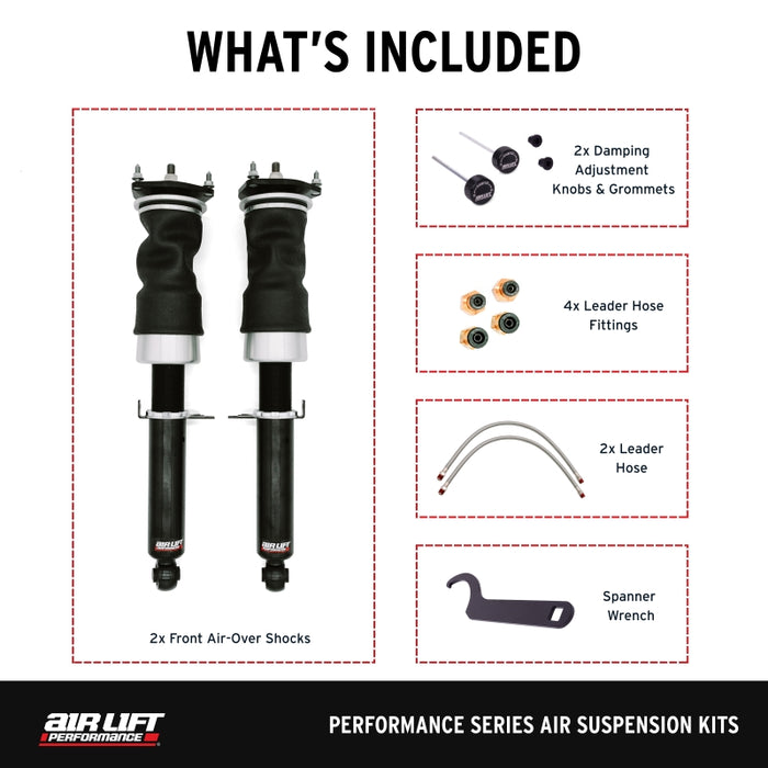 Air Lift Performance 09-13 Infiniti G37 / 09-20 Nissan 370z Front Air Suspension Kit