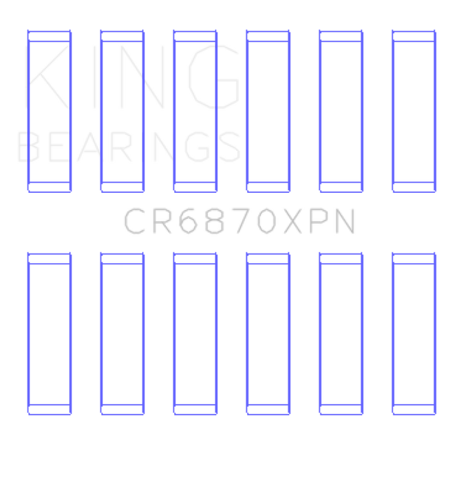 King Engine Bearings 09-15 Nissan GT-R VR38DETT (Size STD) Performance Rod Bearing Set
