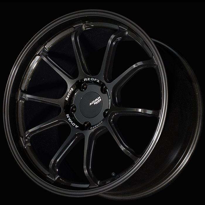 Advan RZ-DF2 for Porsche 20x11.5 / +53 Offset / 5-130 / 71.6mm Bore / Racing Titanium Black